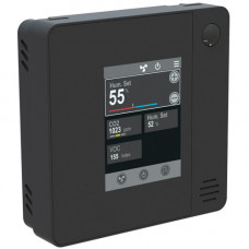 QCR11-MOD-TS-LRA LoraWan Touchscreen CO2 Room Controller, 2UI, 1AO, 4DO